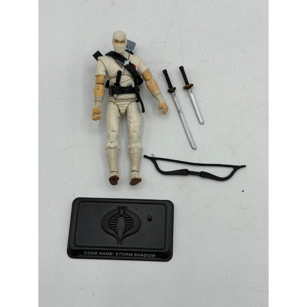 2007 G.I. Joe 25th Anniversary Storm Shadow v2 100% Complete Stand Hasbro 3.75" - Picture 3 of 16